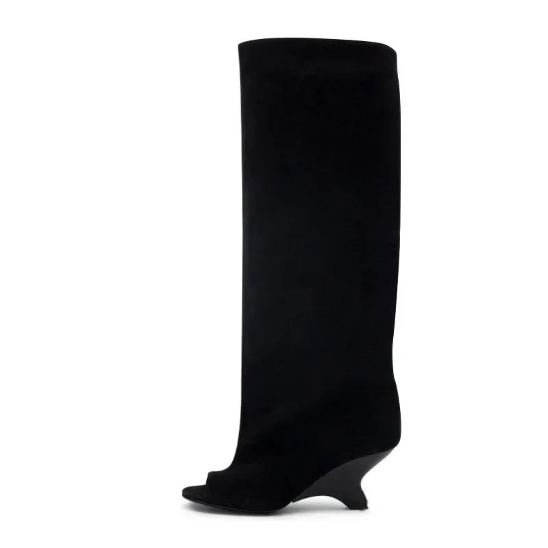 Bottes Hautes Talon Biseauté