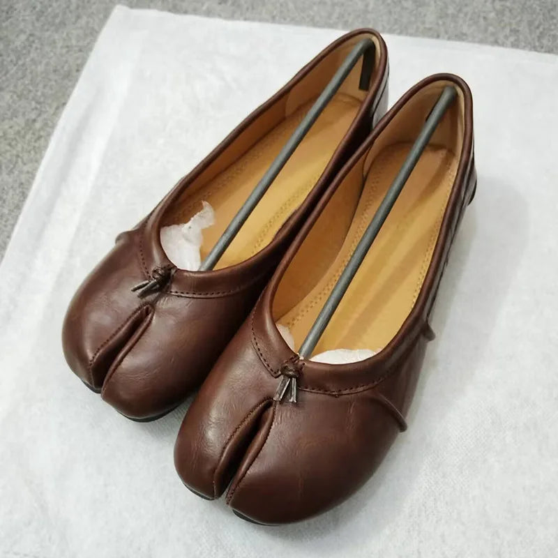 Ballerines Tabi Plissées