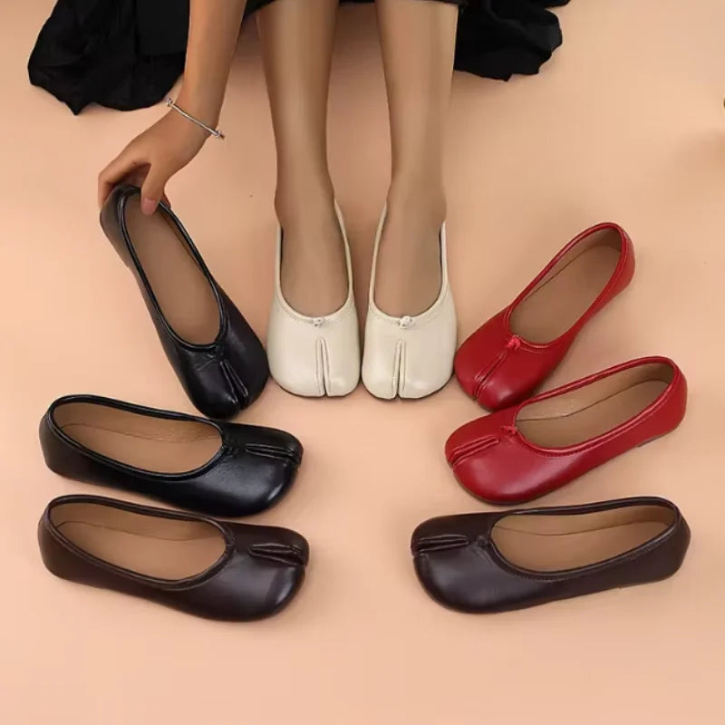 Ballerines Tabi Cuir Souple