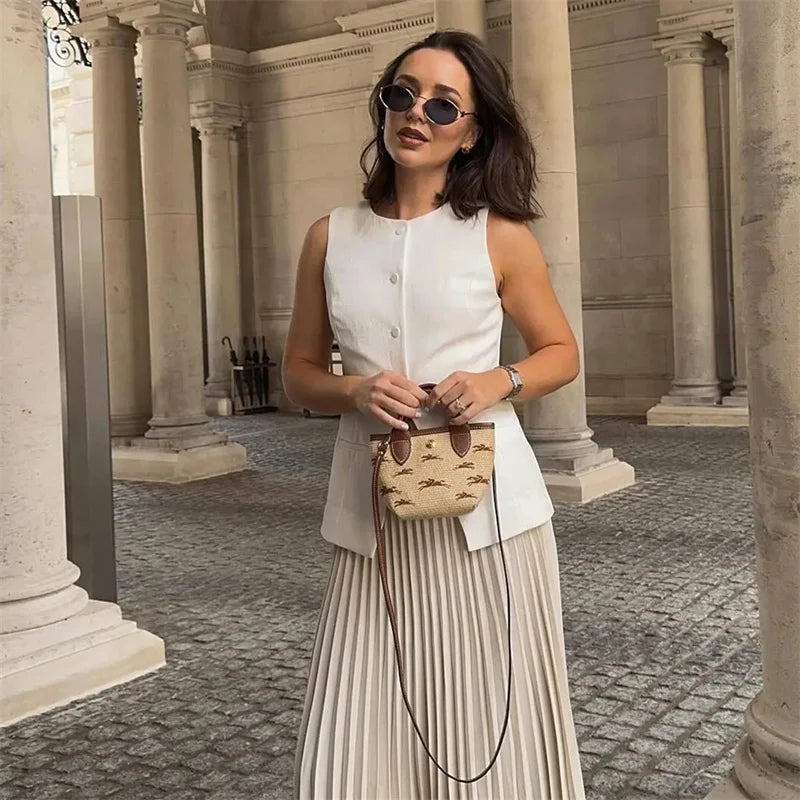 Gilet de Costume Boutonné