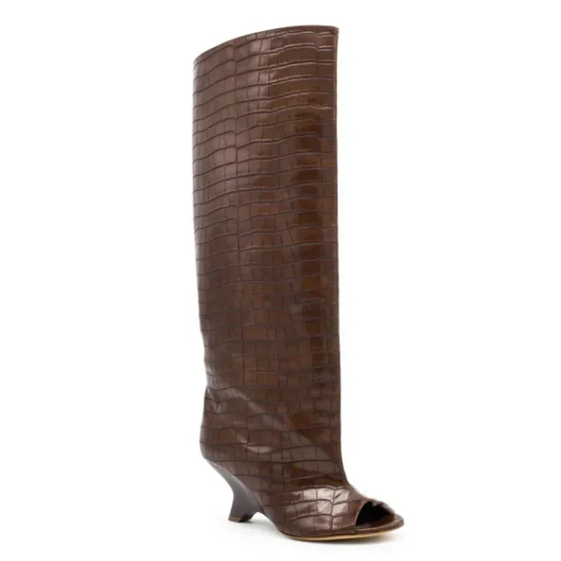 Bottes Hautes Talon Biseauté