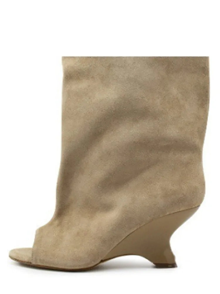 Bottes Hautes Talon Biseauté