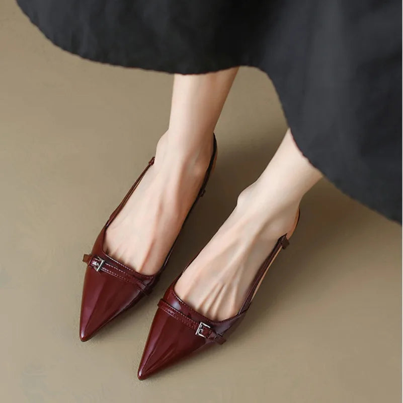 Slingbacks Vernies Bout Pointu