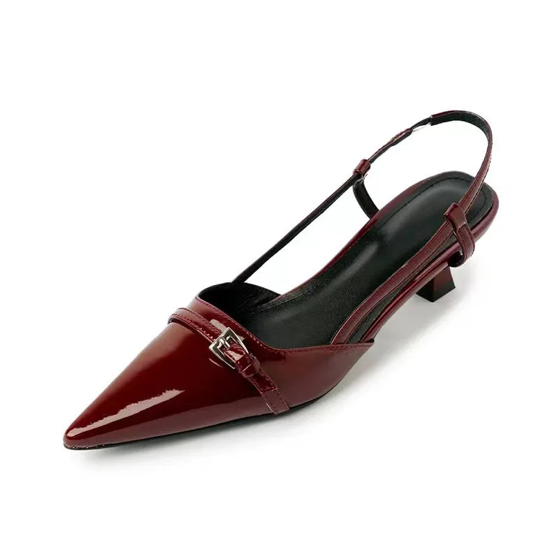Slingbacks Vernies Bout Pointu