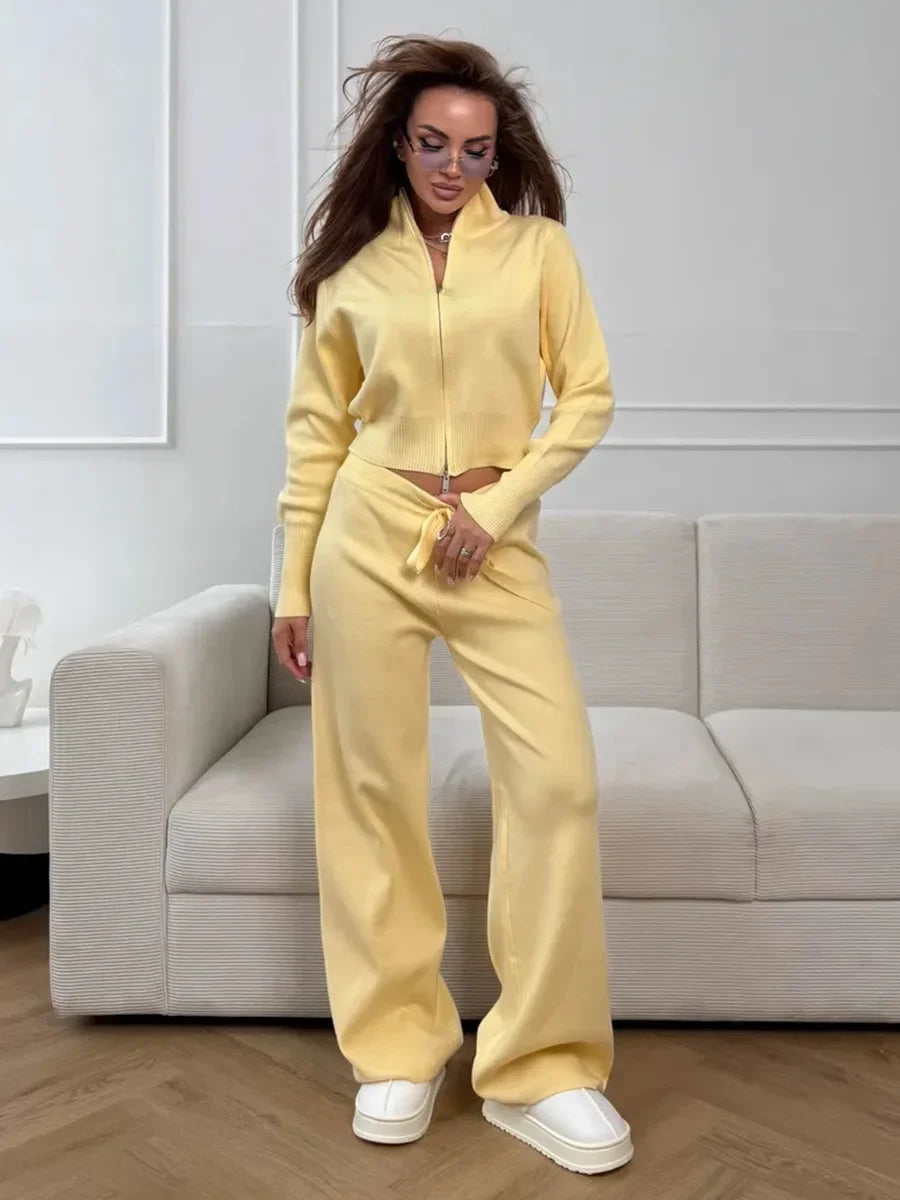 Ensemble Maille Zippé