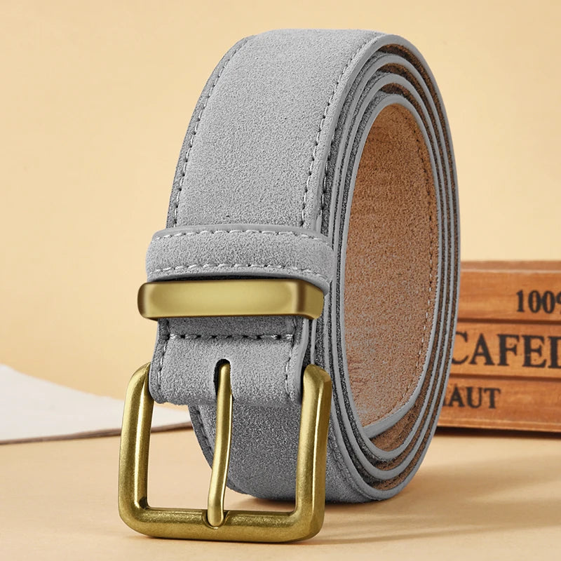 Ceinture en Daim Boucle Dorée