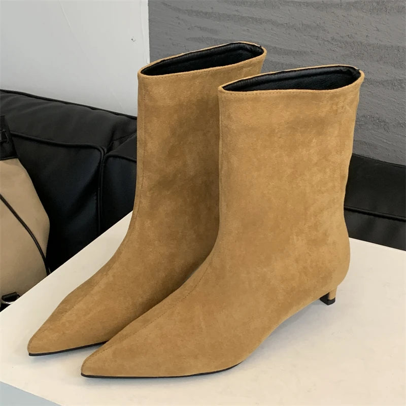Bottines Pointues Petit Talon