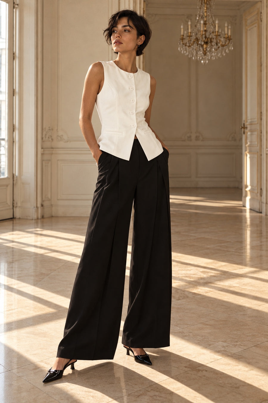Gilet de Costume Boutonné