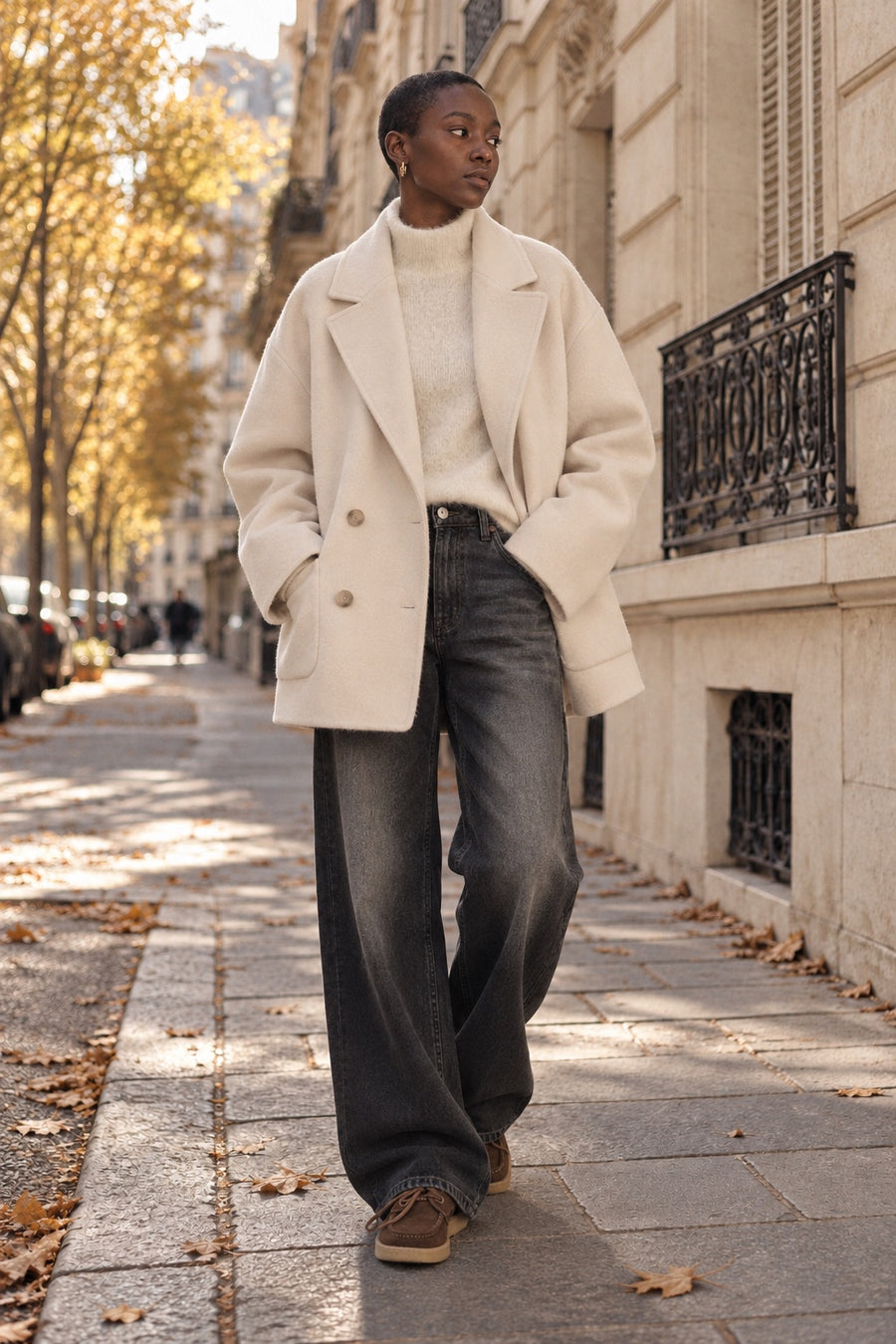 Manteau Long Double Face