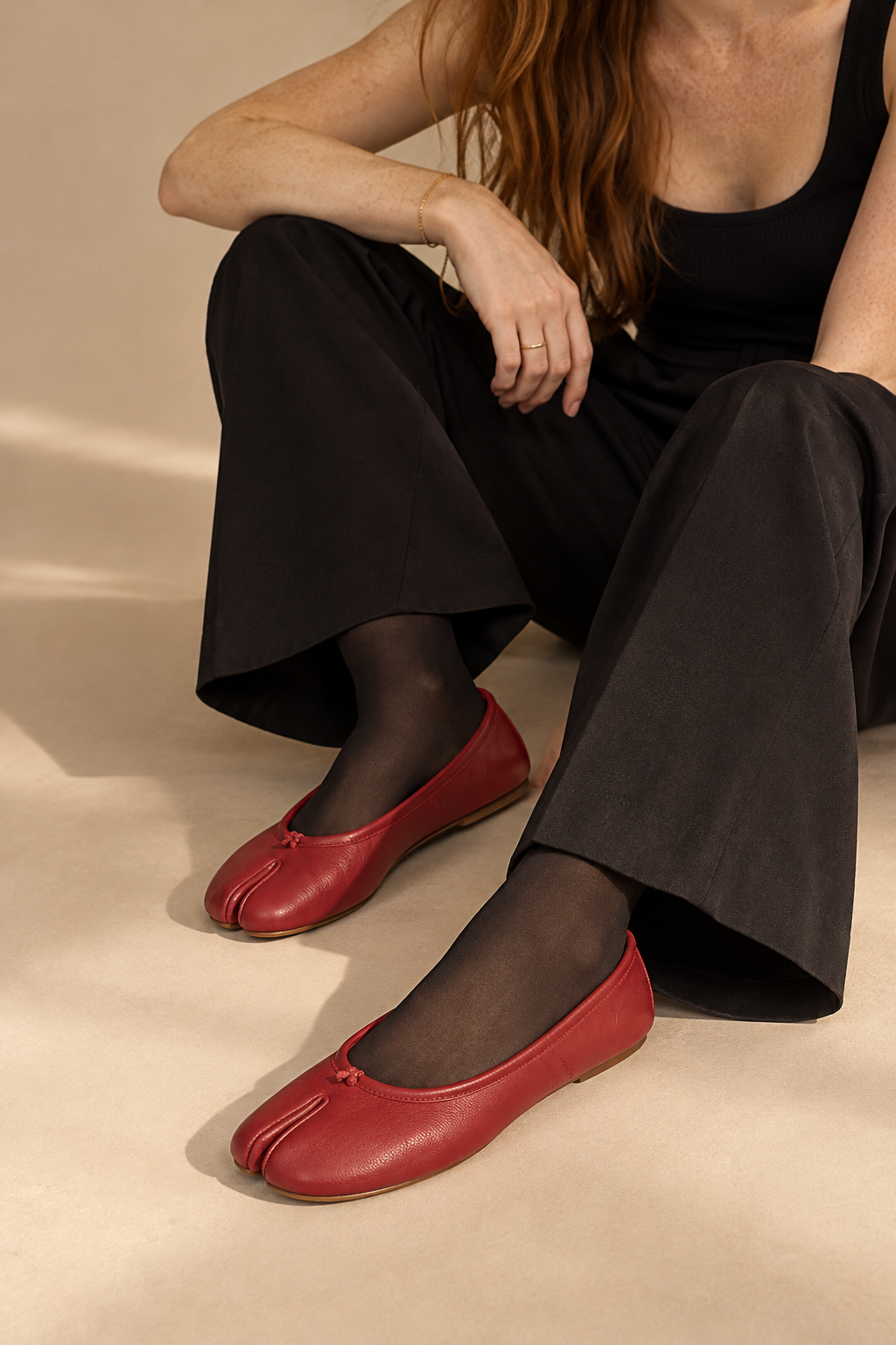 Ballerines Tabi Cuir Souple