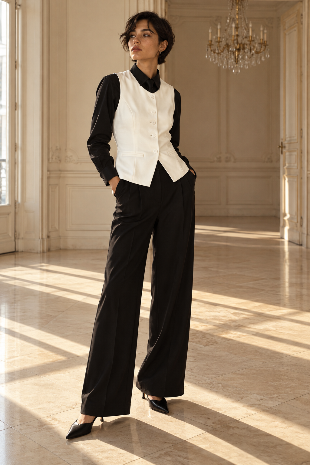 Gilet de Costume Boutonné