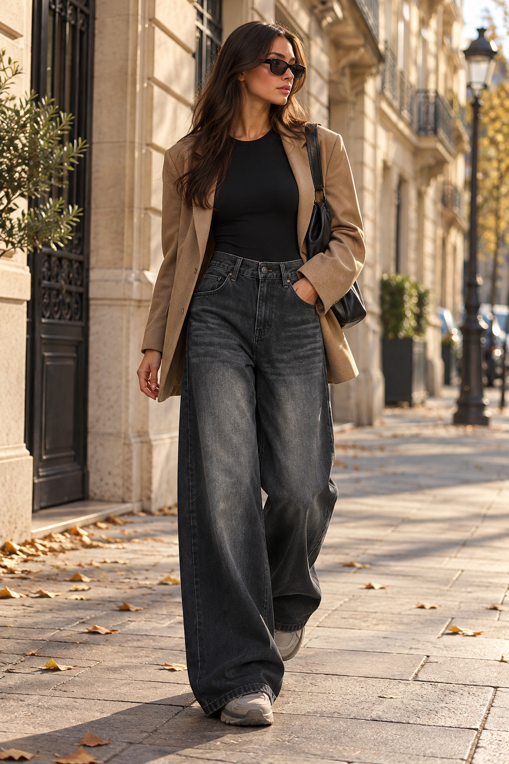 Jean Droit Taille Haute
