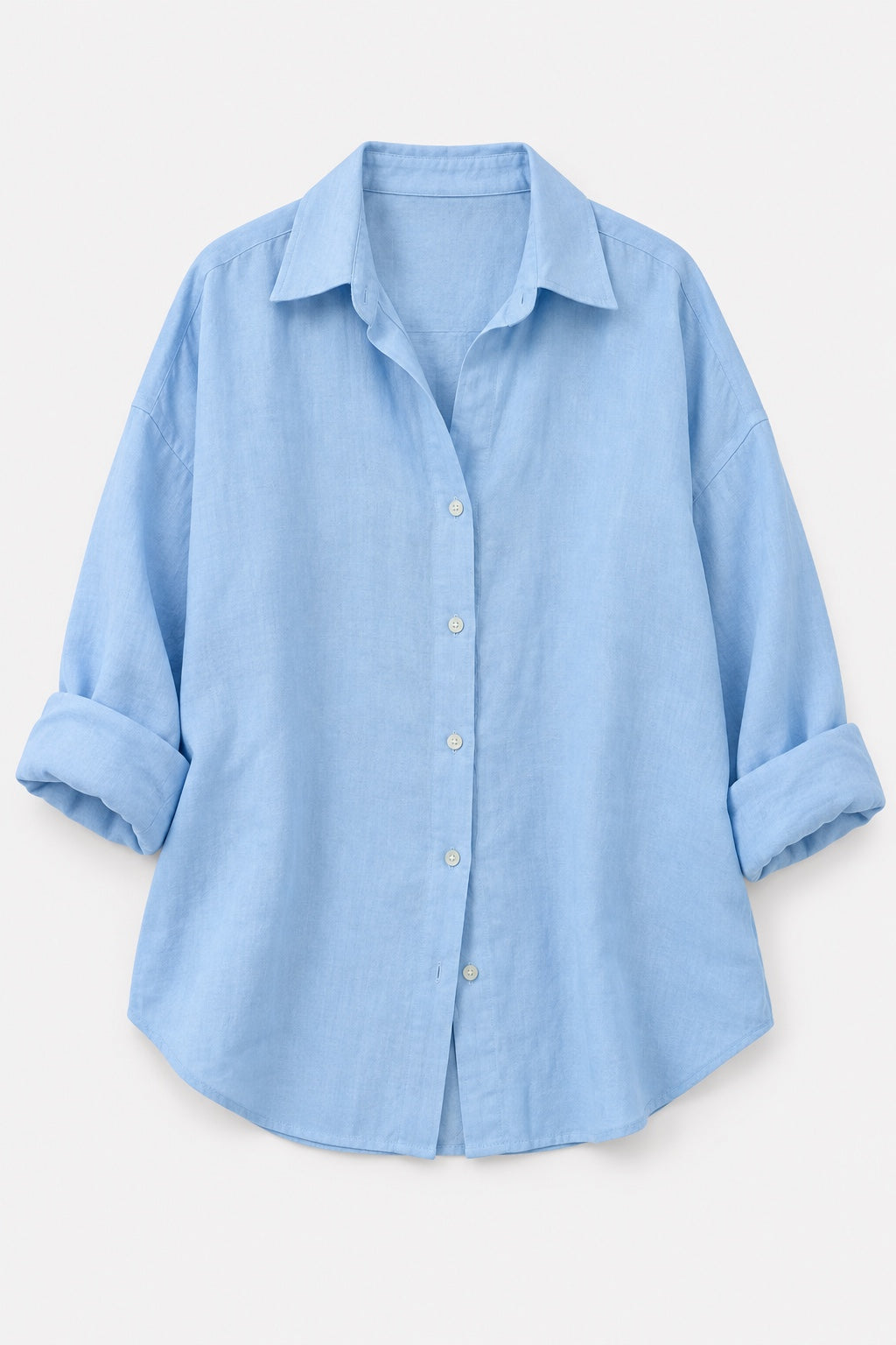 Chemise Oversize en Coton — Bleu ciel — produit