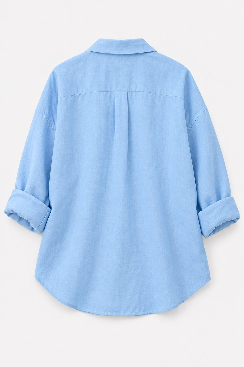 Chemise Oversize en Coton — Bleu ciel — produit dos
