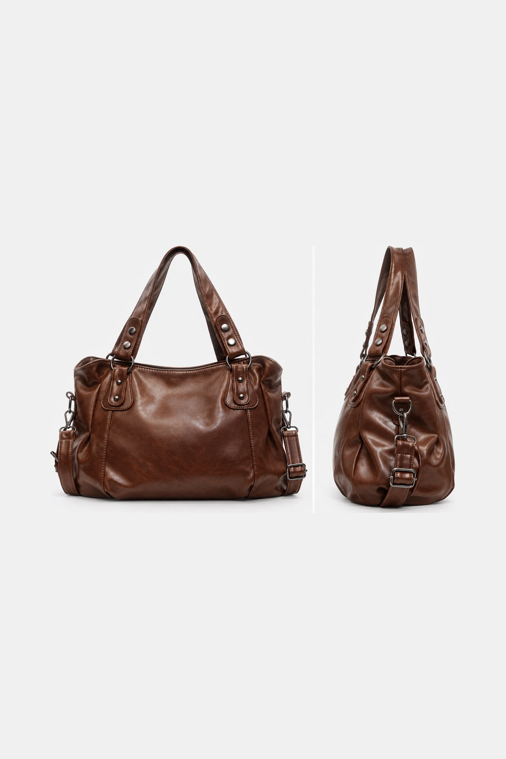 Sac Porté Épaule Souple — Marron — produit dos