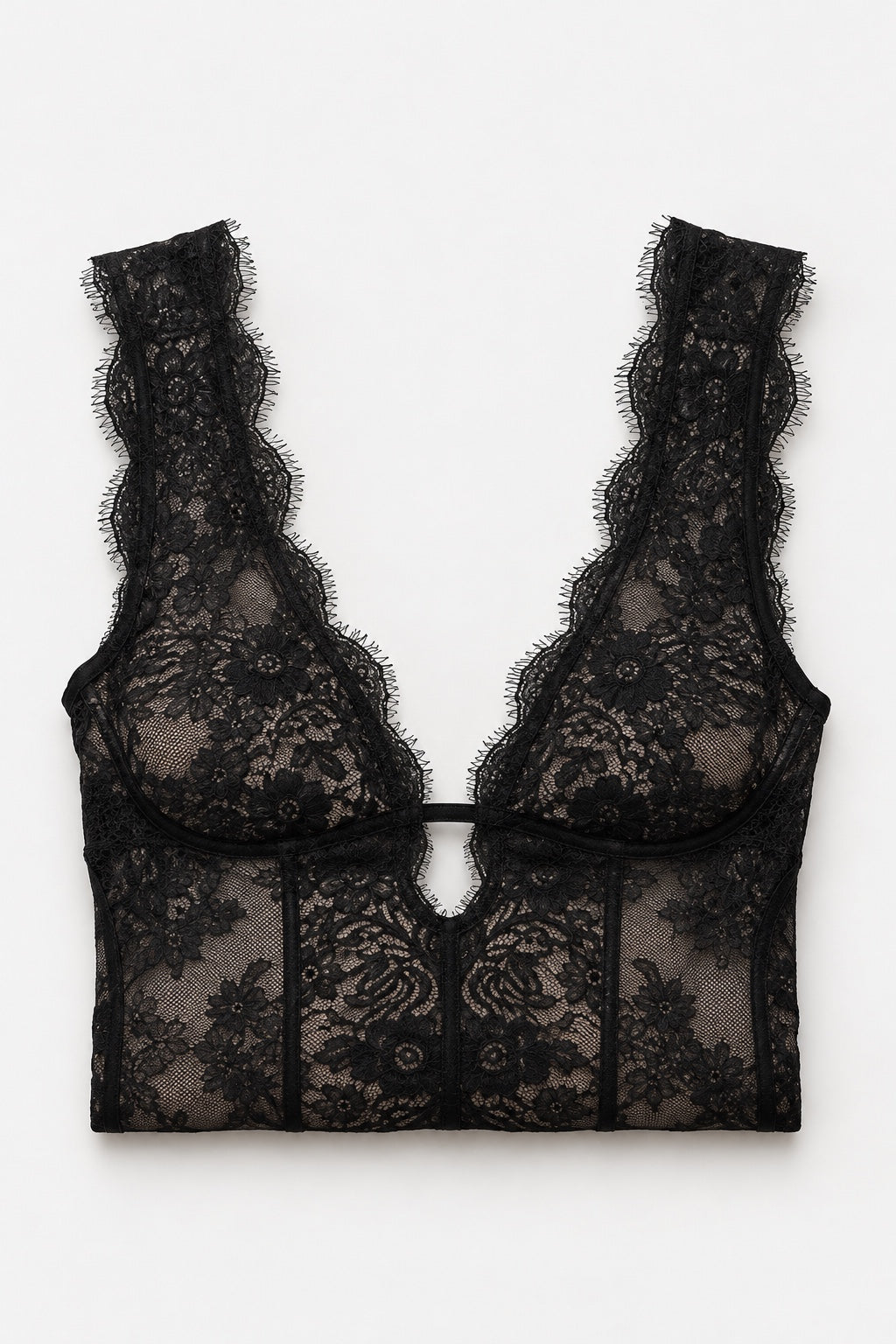 Body Dentelle Plongeant — Noir — produit