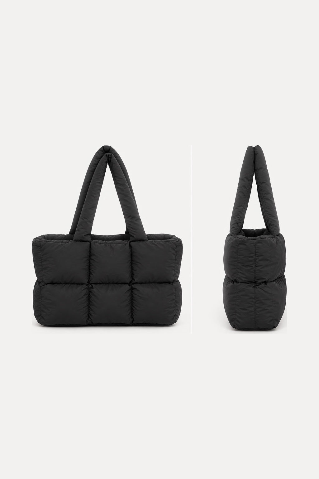 Cabas Matelassé XL — Noir — produit dos