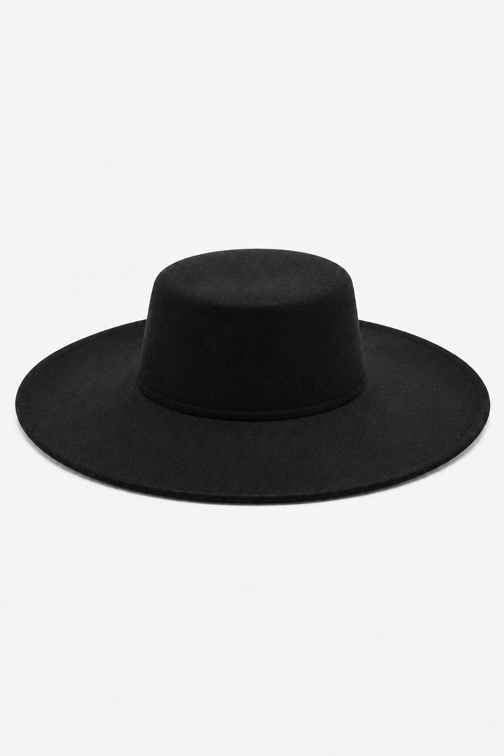 Chapeau Large Bord en Feutre — Noir — produit dos