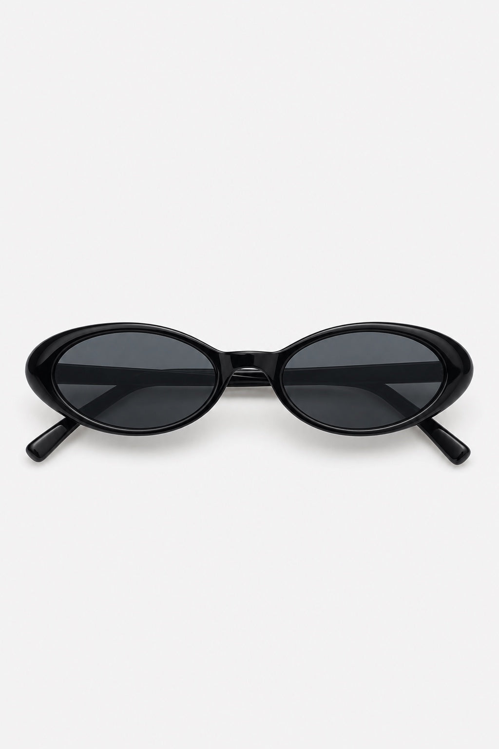 Lunettes de Soleil Ovales — Noir — produit