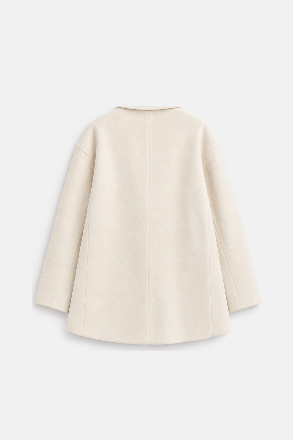 Manteau Long Double Face — Beige — produit dos