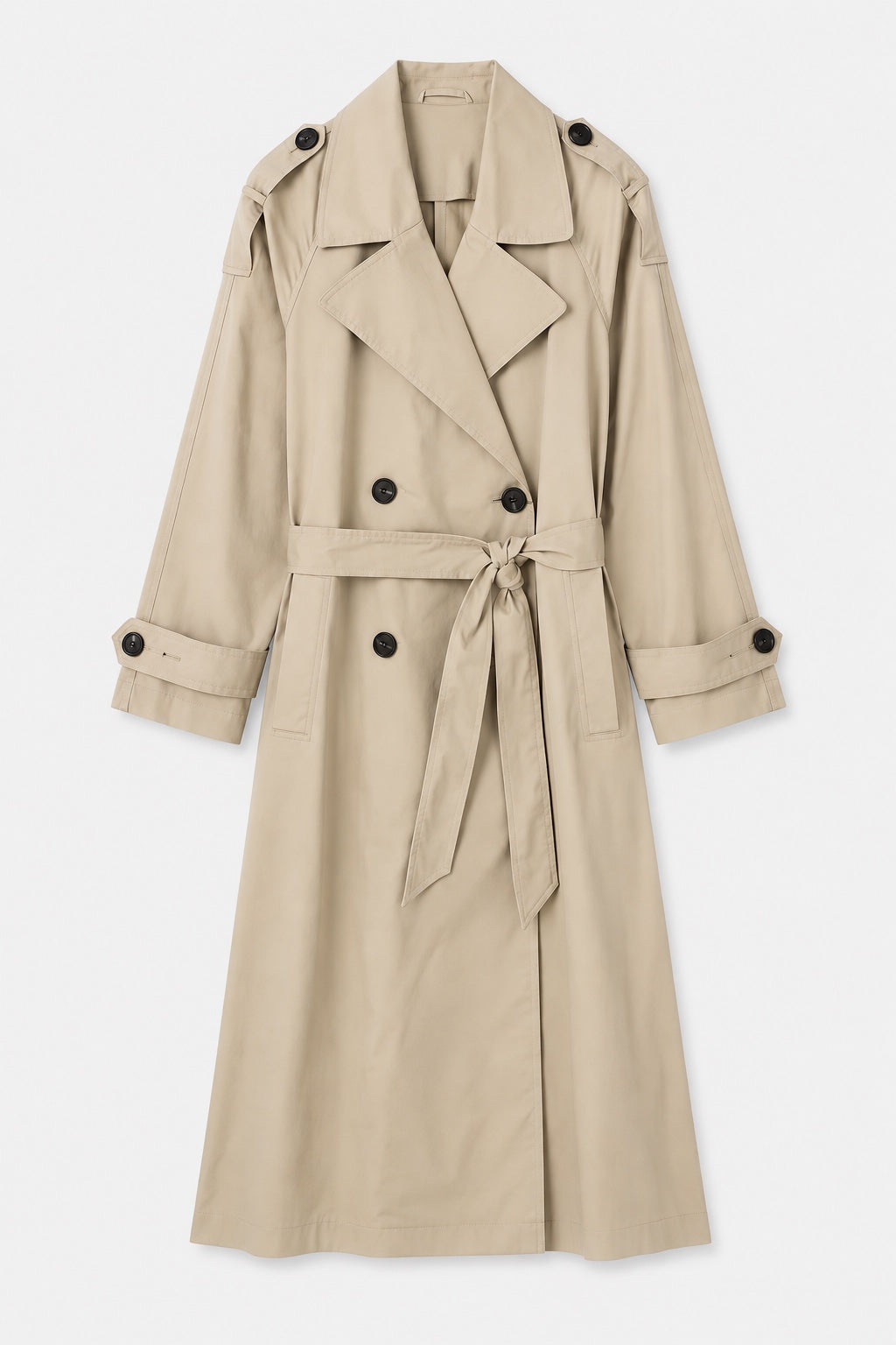 Trench Croisé Ceinturé — Beige — produit