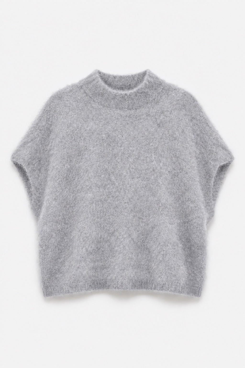 Pull Sans Manches Col Roulé — Gris — produit