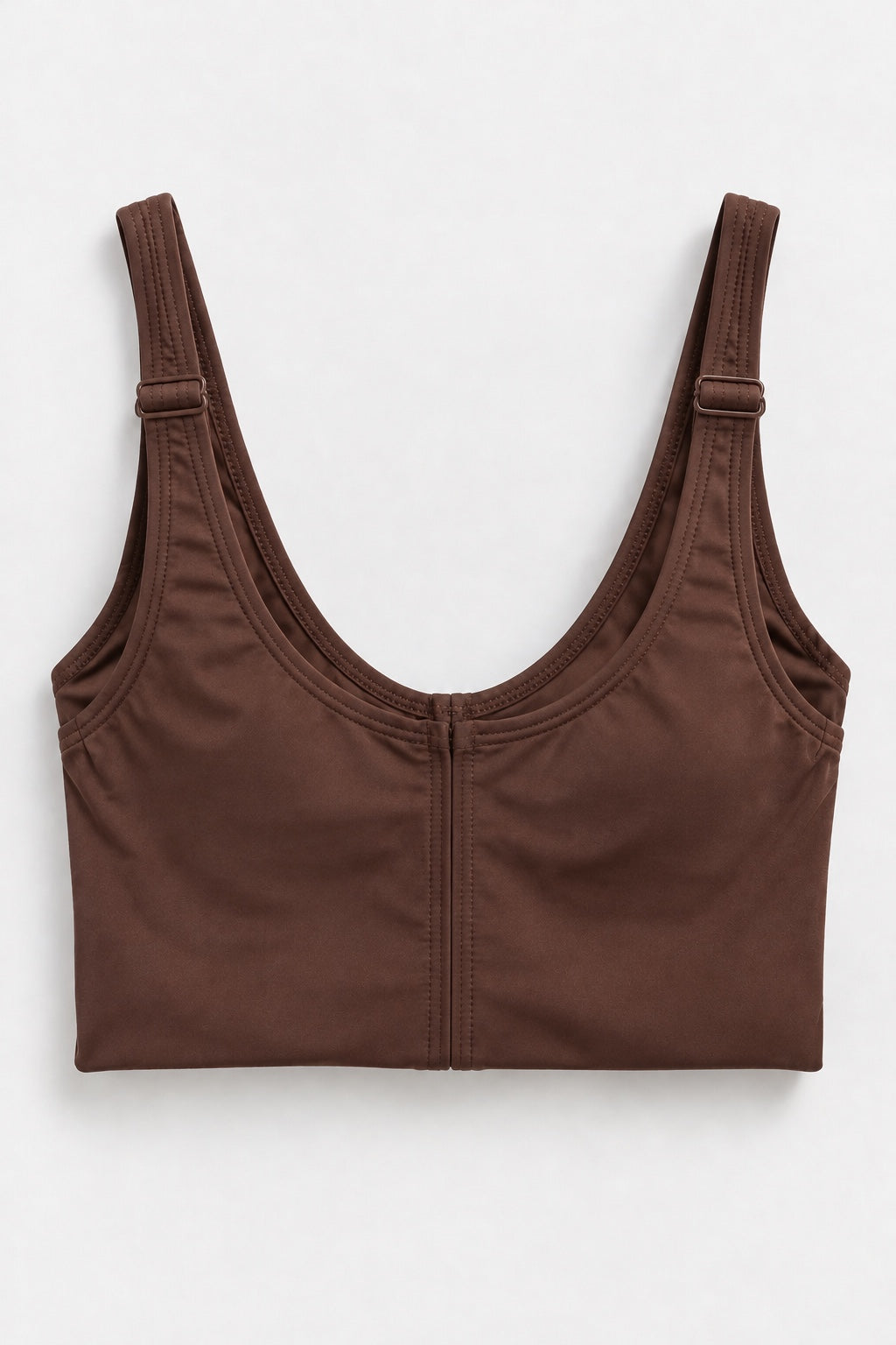Body Corset Zippé — Chocolat — produit dos