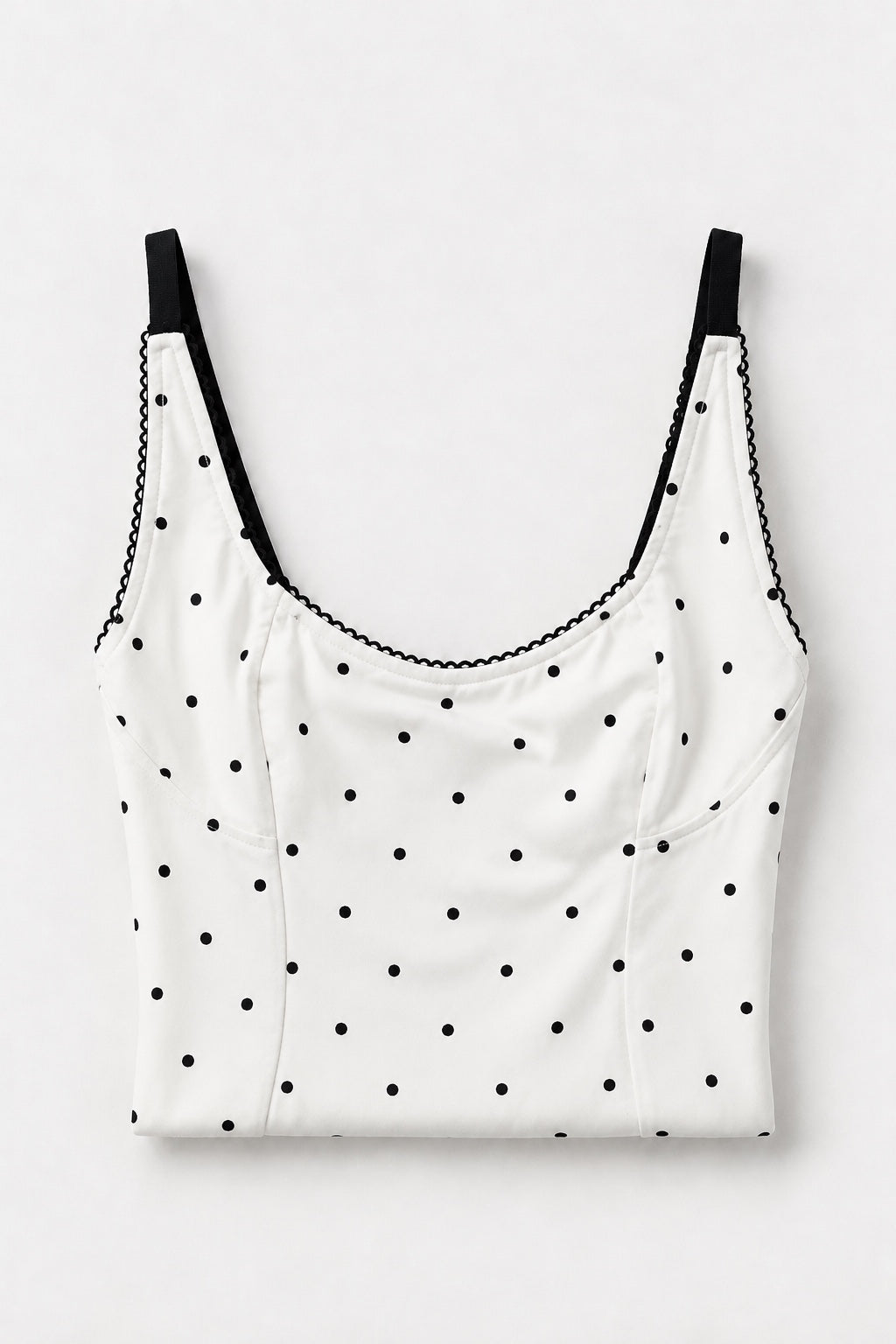 Body à Pois Dos Nu — Blanc à pois — produit dos