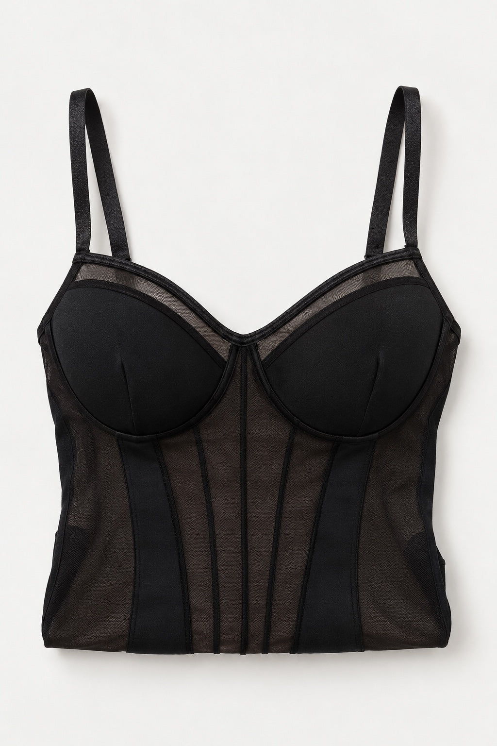 Body Bustier Voile — Noir — produit