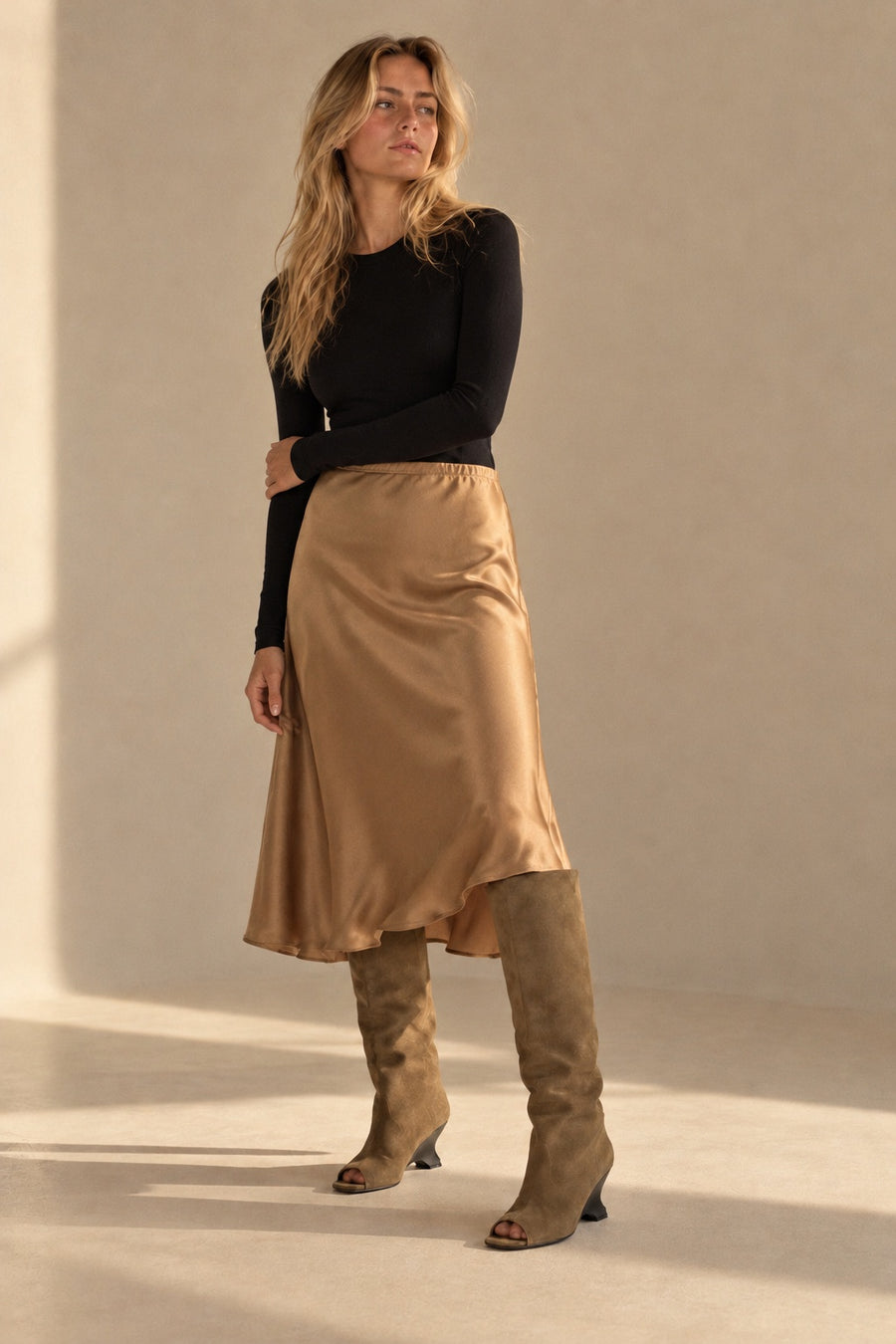Bottes Hautes Talon Biseauté