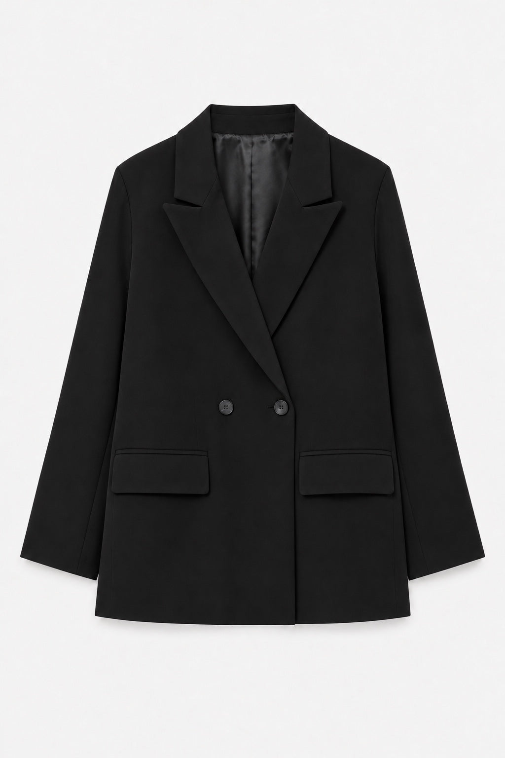 Blazer Croisé Ajusté — Noir — produit