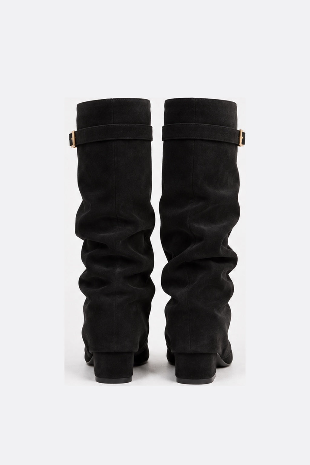 Bottes Hautes à Boucle — Noir — produit dos