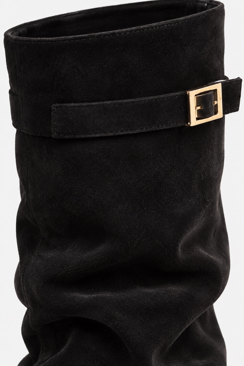 Bottes Hautes à Boucle — Noir — détail