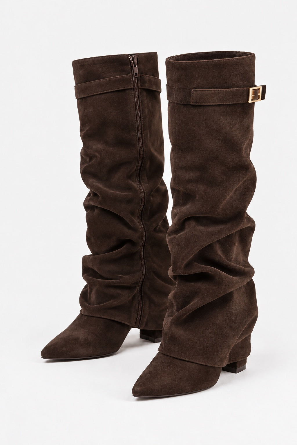 Bottes Hautes à Boucle — Marron — produit