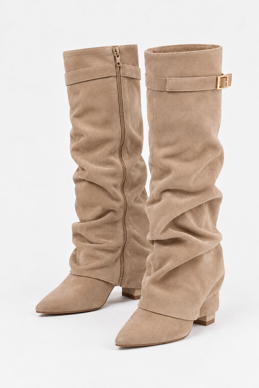 Bottes Hautes à Boucle — Abricot — produit