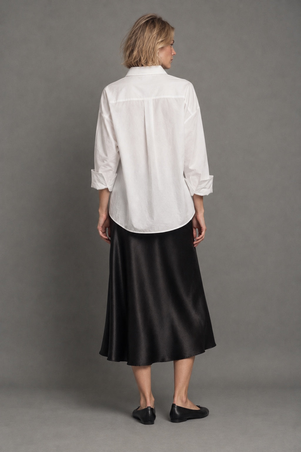 Ballerines Tabi Cuir Souple — Noir — dos