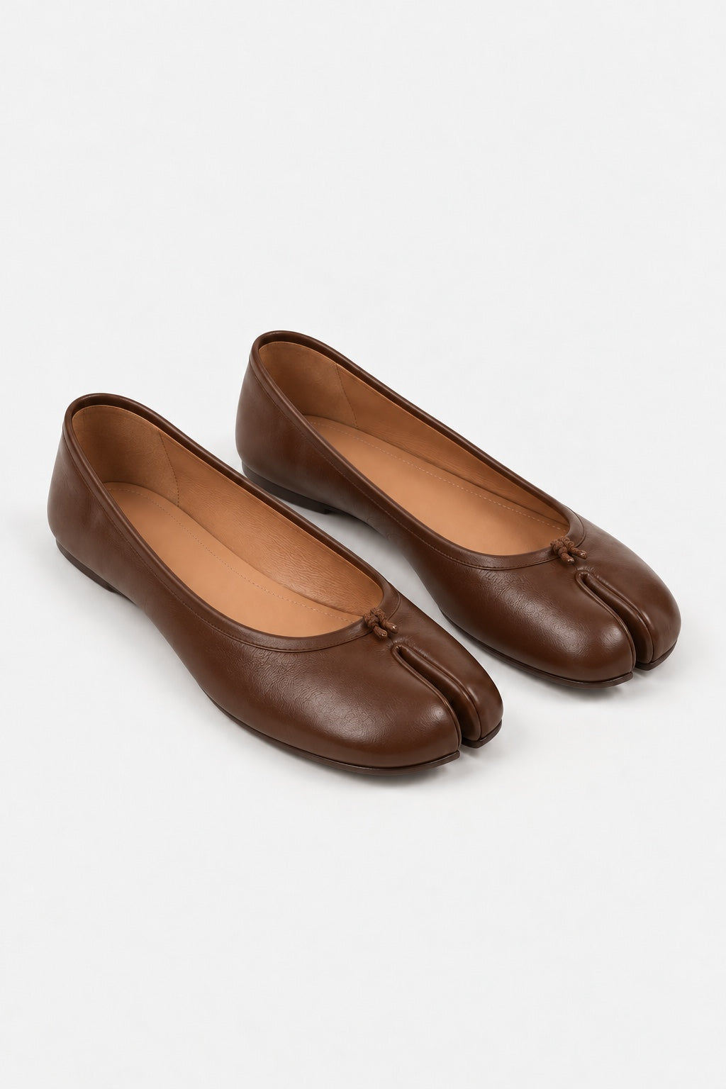 Ballerines Tabi Cuir Souple — Marron — produit