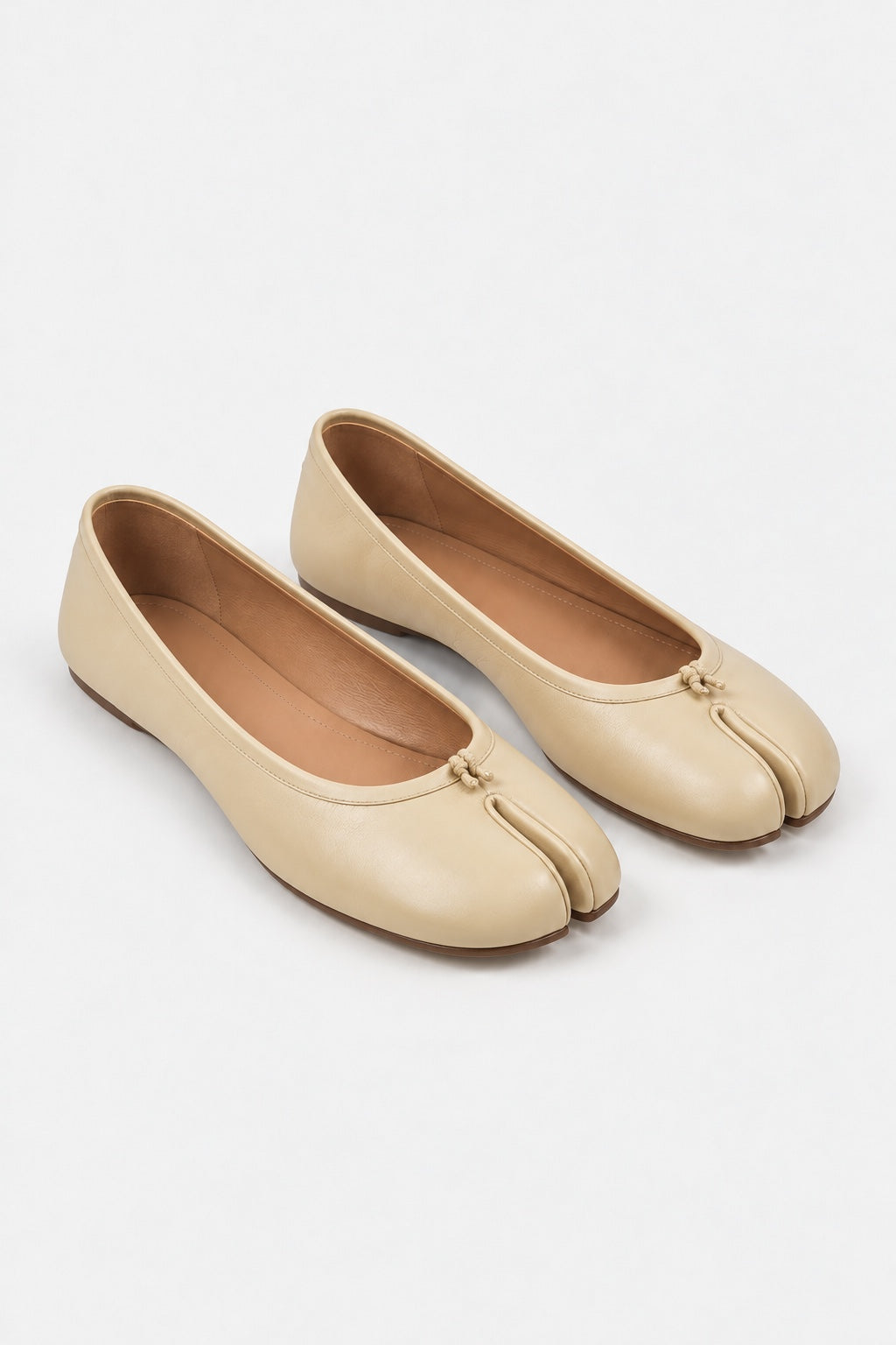 Ballerines Tabi Cuir Souple — Abricot — produit