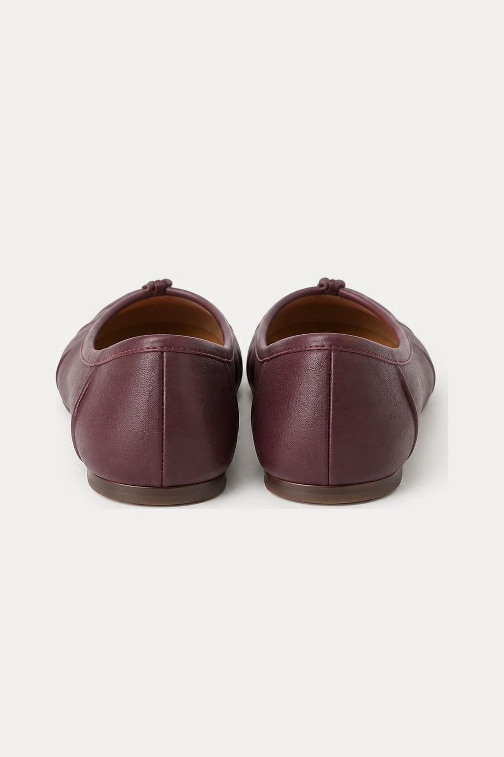 Ballerines Tabi Plissées — Bordeaux — produit dos