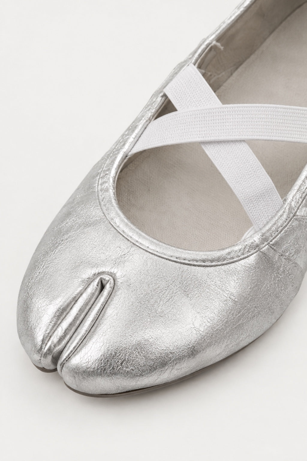 Ballerines Tabi Sport — Argent — détail