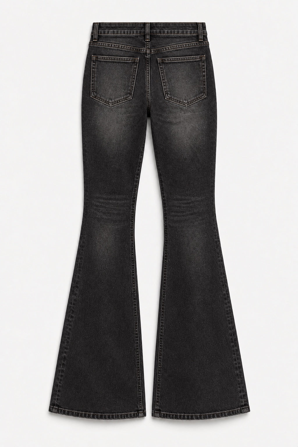 Jean Évasé Stretch — Noir — produit dos
