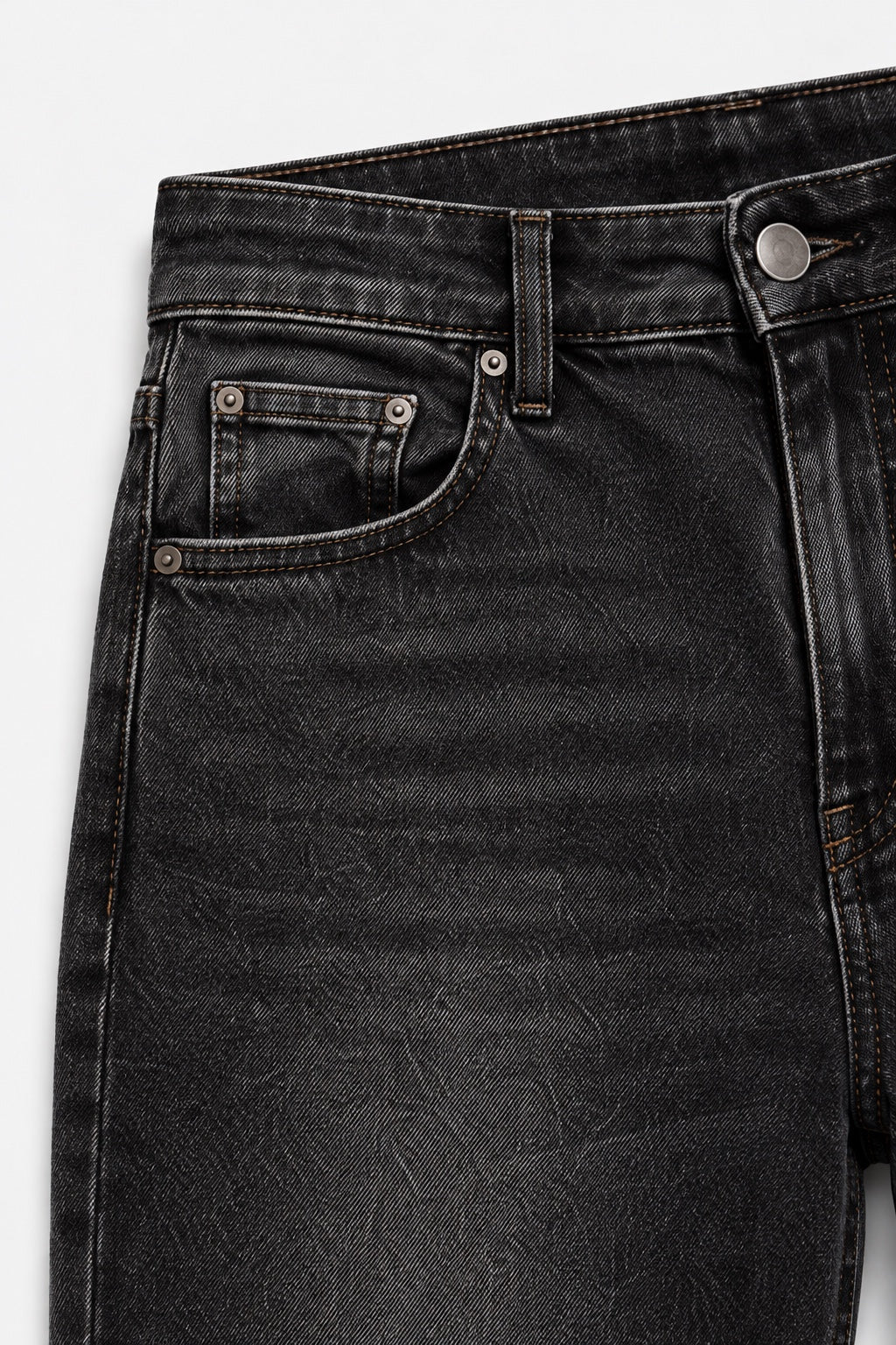 Jean Évasé Stretch — Noir — détail