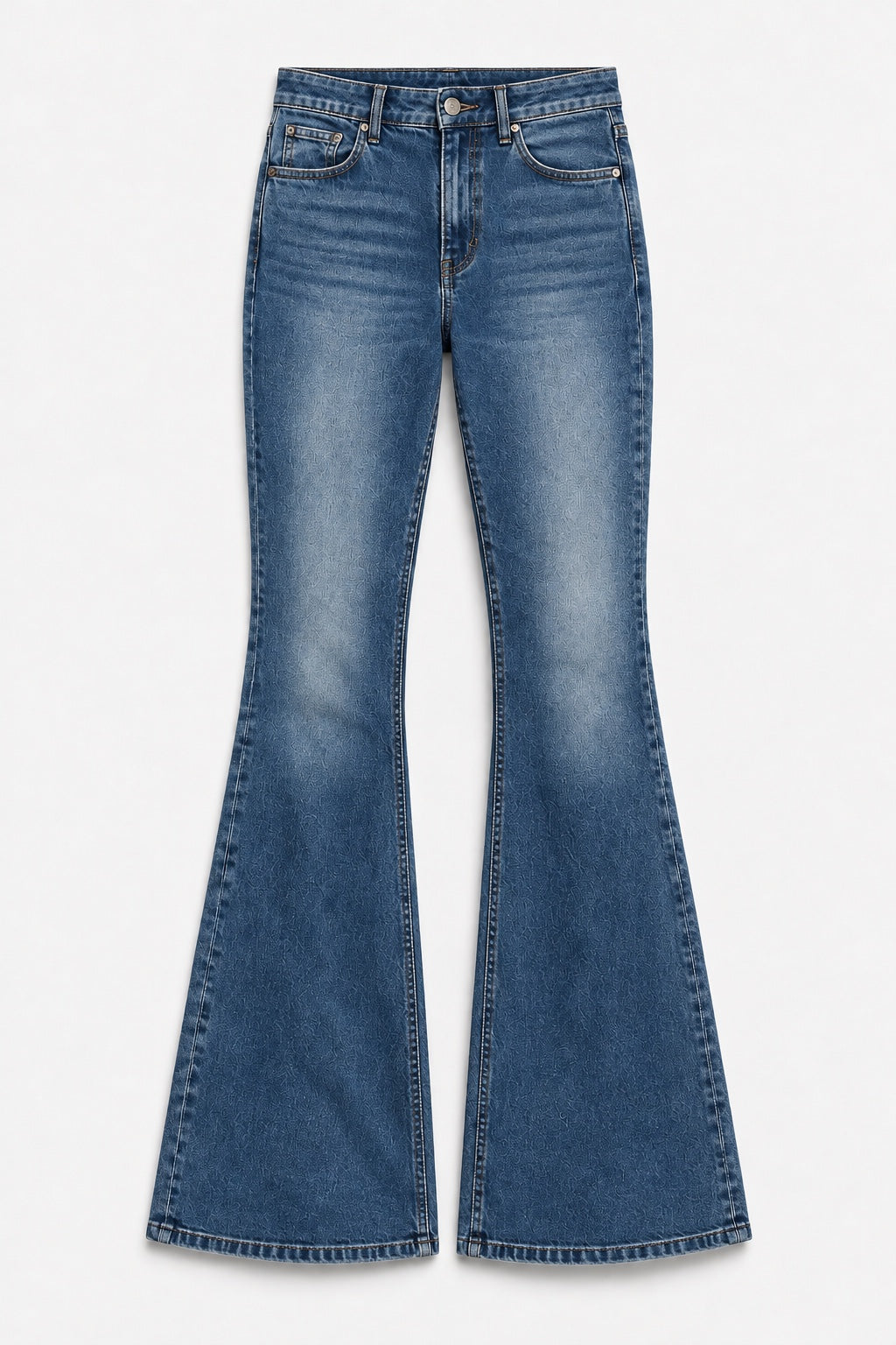 Jean Évasé Stretch — Bleu rétro — produit