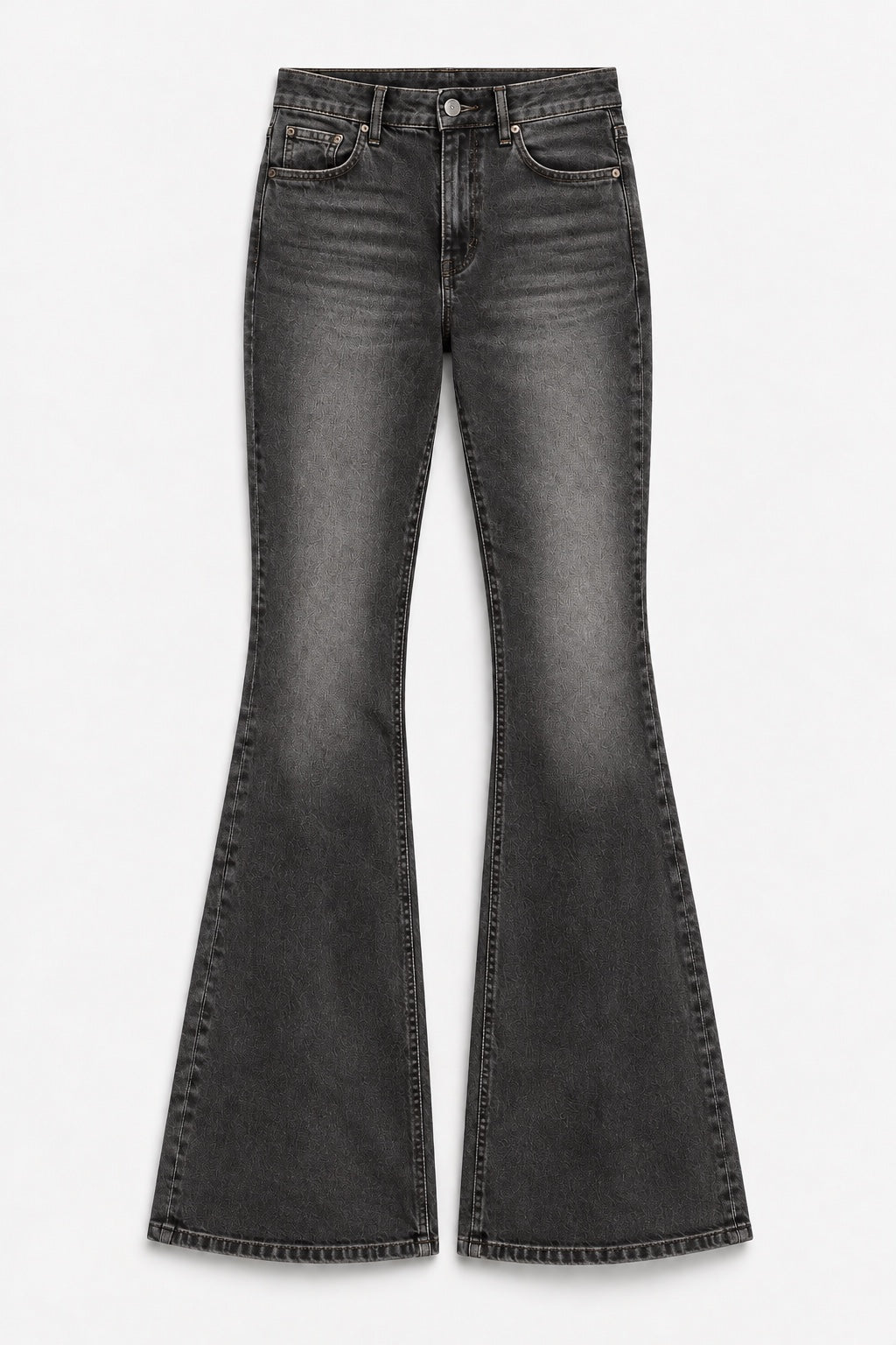 Jean Évasé Stretch — Gris — produit