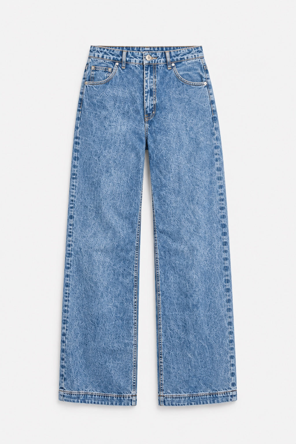 Jean Large Taille Haute Bleu Vintage — Bleu vintage — produit