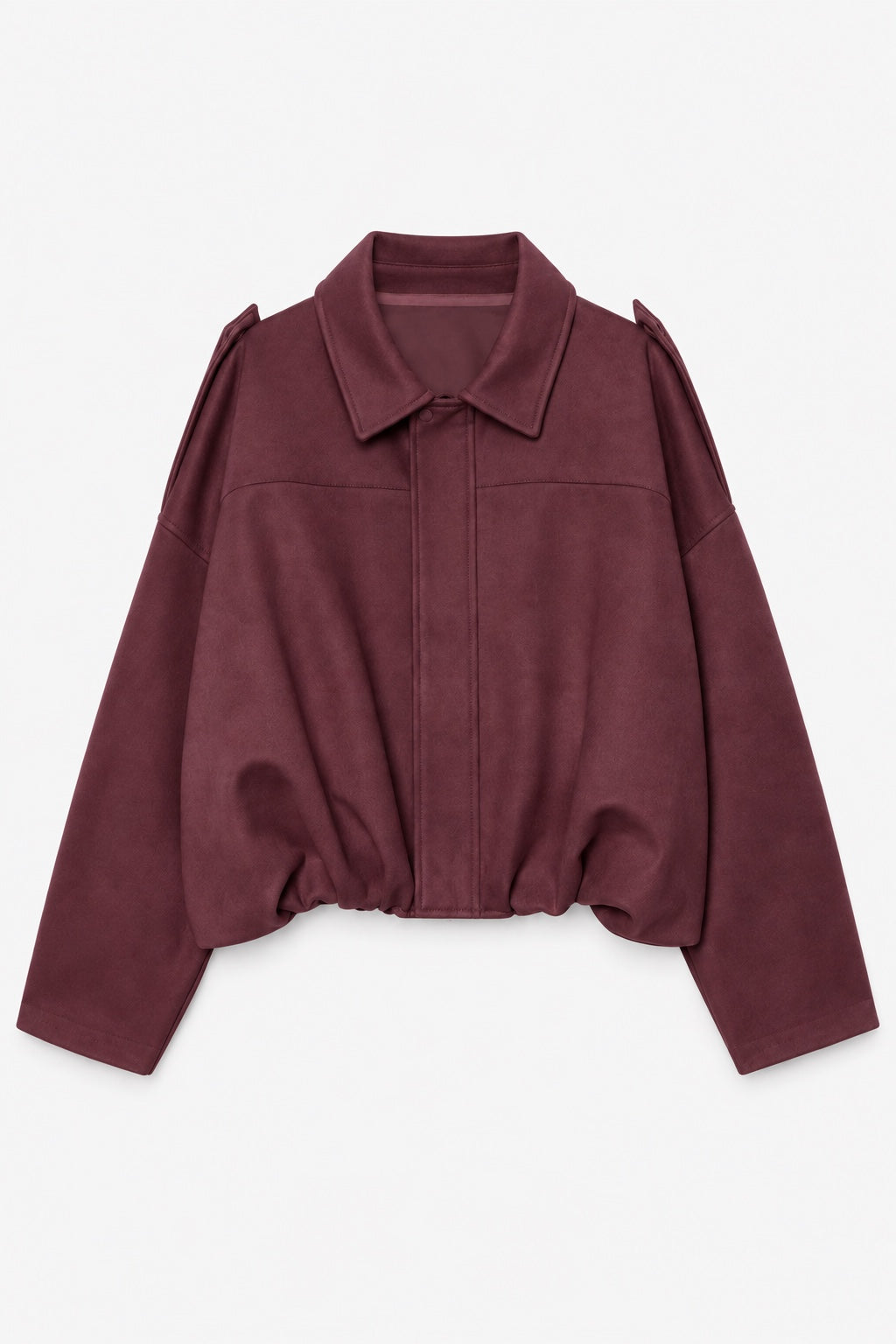 Bomber en Suédine — Bordeaux — produit