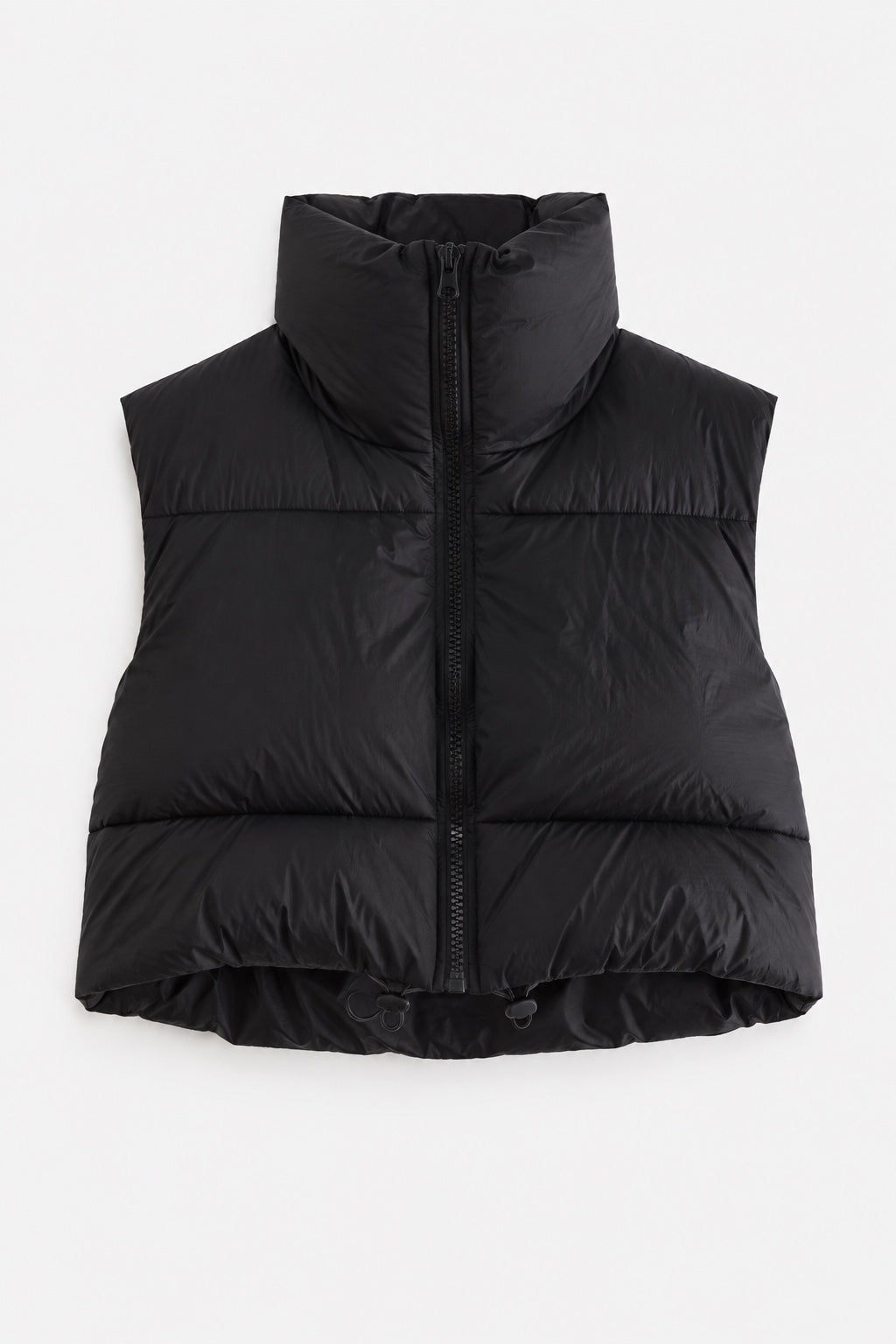 Gilet Matelassé Col Montant — Noir — produit