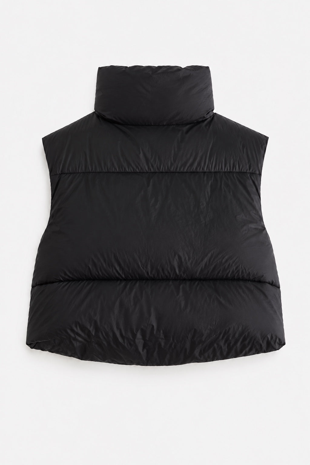 Gilet Matelassé Col Montant — Noir — produit dos